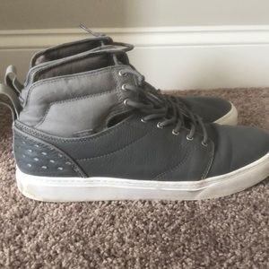 VANS Off The Wall Grey Hightop Size 13